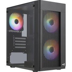 AeroCool Micro Atx Pc Case 3 Fans Frgb